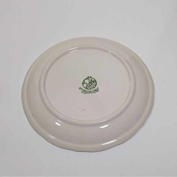 Syracuse Strawberry Hill Ceramic Dinner Plate Floral Red White Vintage - Picture 7 of 8